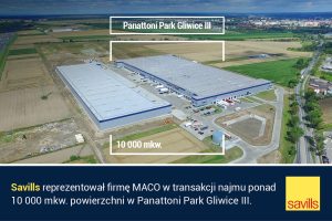 Savills doradza firmie Maco w wynajmie ponad 10 000 mkw. powierzchni w Panattoni Park Gliwice III