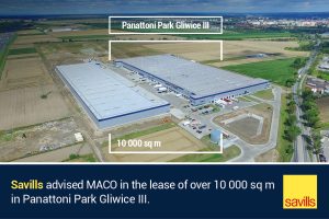 Savills advises Maco in the lease of over 10,000 sq m in Panattoni Park Gliwice III