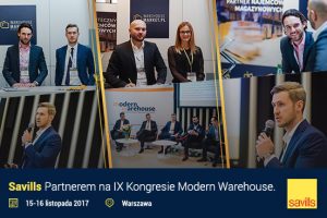 Dział Powierzchni Magazynowych i Przemysłowych firmy Savills na Kongresie Modern Warehouse
