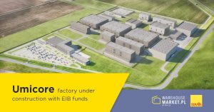 Umicore factory under construction with EIB funds