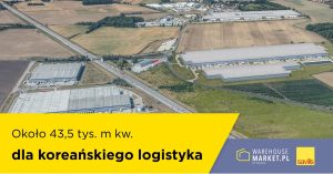 Około 43,5 tys. m kw. dla koreańskiego logistyka