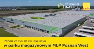 Ponad 23 tys. m kw. dla Bevo w parku magazynowym MLP Poznań West