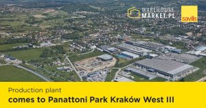 Production plant comes to Panattoni Park Kraków West III